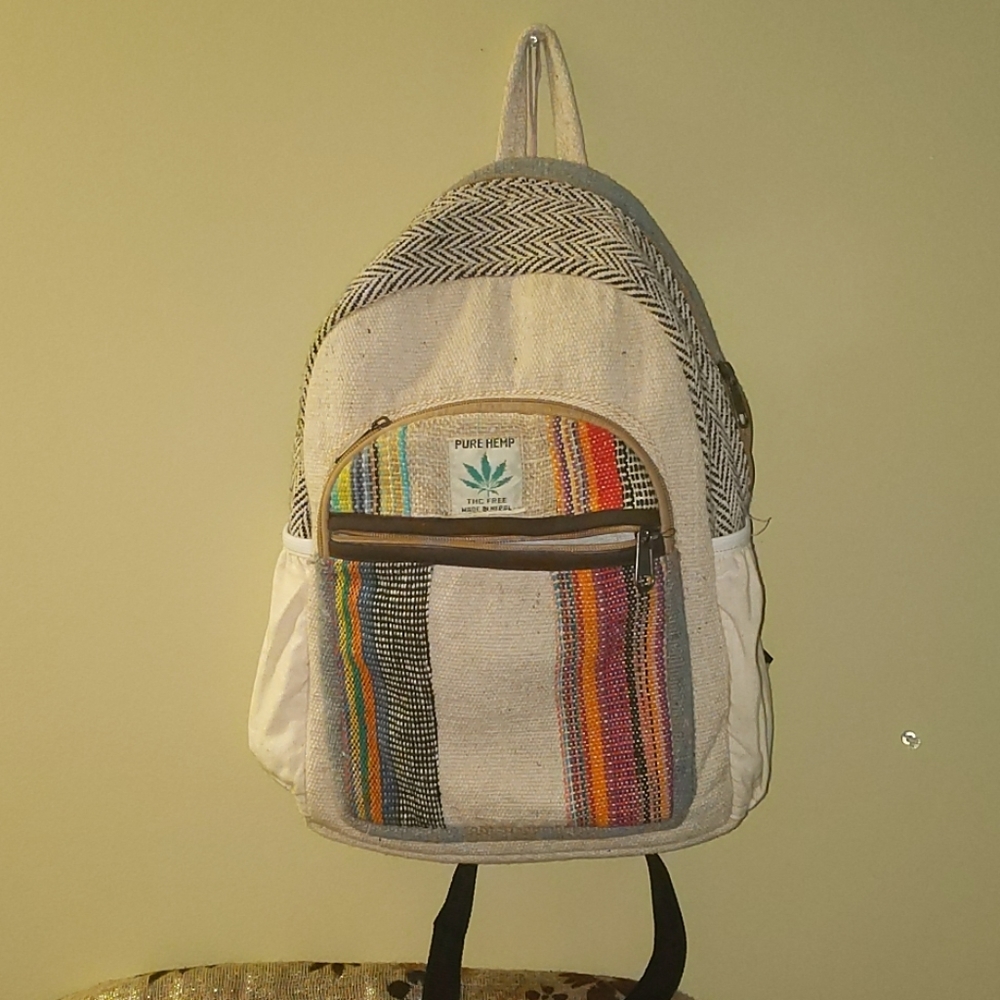 Pure hemp small backpack